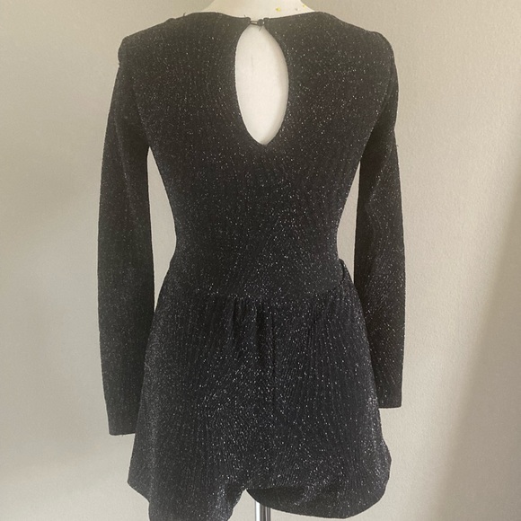 Sparkly Black Romper - Picture 2 of 2
